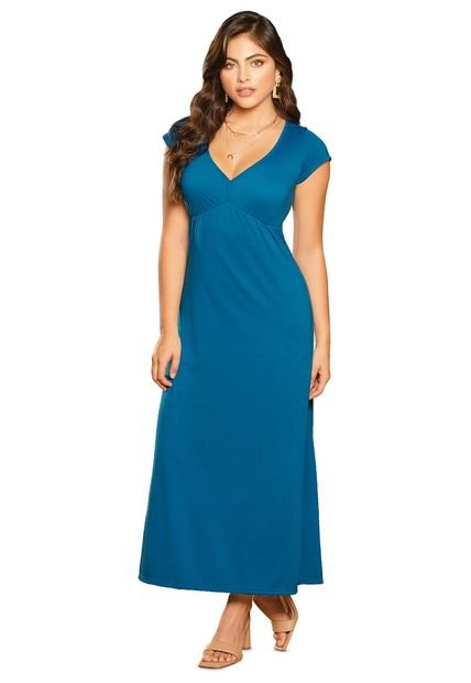 VESTIDO LARGO ADULTO AZUL PETROLEO MP 79860 - Compra Ahora | Dafiti Colombia