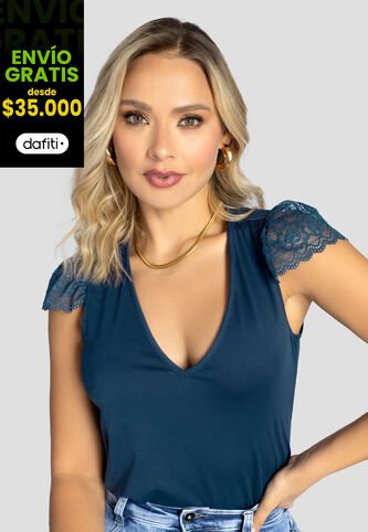 Blusa Mujer Azul Profundo Mp 111086 MP