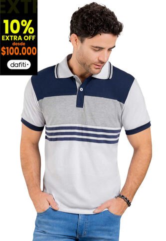 Polo Hombre Gris Mp 40430 MP