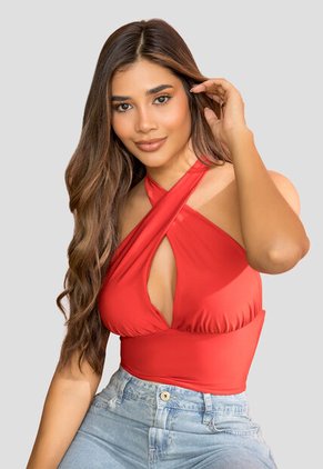 Blusa Mujer Rojo Mp 114027