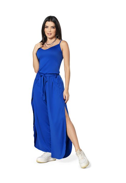 Enterizo Largo Mujer Azul Rey Mp 32926