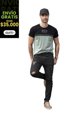 Jean Hombre Negro Mp 78119 MP