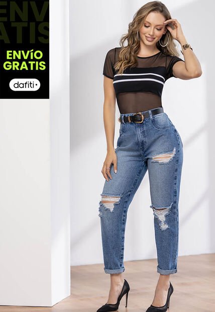 Jean Mujer Azul Medio Mp 02765