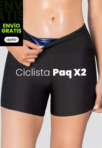 Ciclista Paq X2 Mujer Negro-Estampado Mp 110775 MP