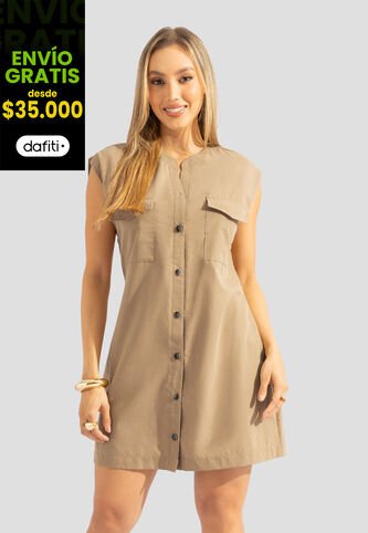 Vestido Corto Mujer Latte Mp 112322 MP