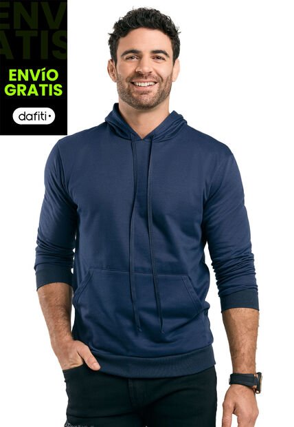 Hoodie Hombre Azul Mp 89754