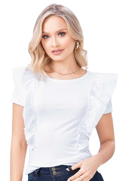 Camiseta Mujer Blanco Mp 90853