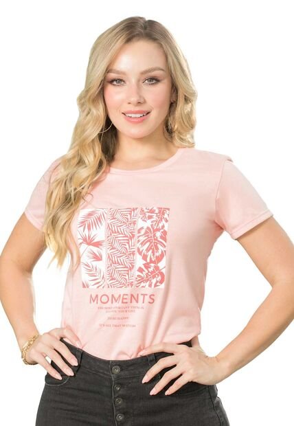 Camiseta Mujer Rosa Mp 138