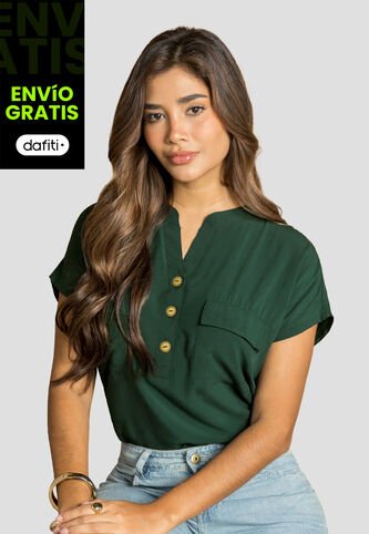 Blusa Mujer Verde Pino Mp 110853 MP