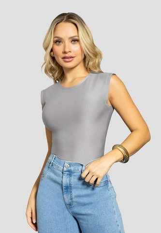 Blusa Mujer Gris Claro Mp 112213 MP