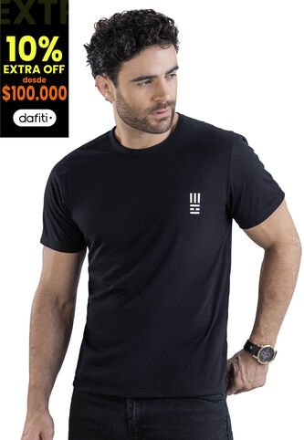 Camiseta Hombre Negro Mp 7766 MP