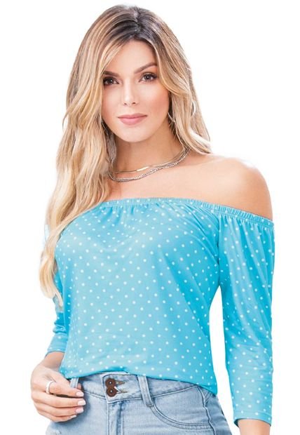 Camiseta Mujer Azul Mp 90861