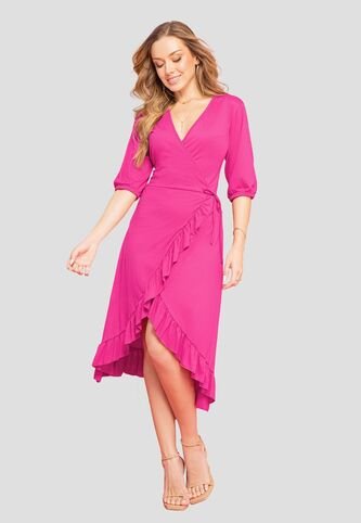 Vestido Mujer Magenta Vivo Mp 107844 MP