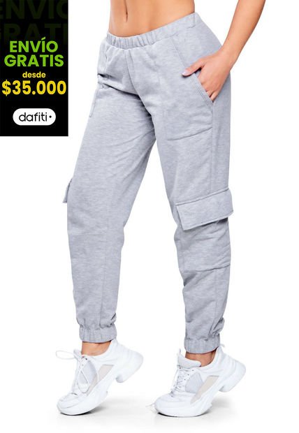 Pantalón Mujer Gris Mp 69017