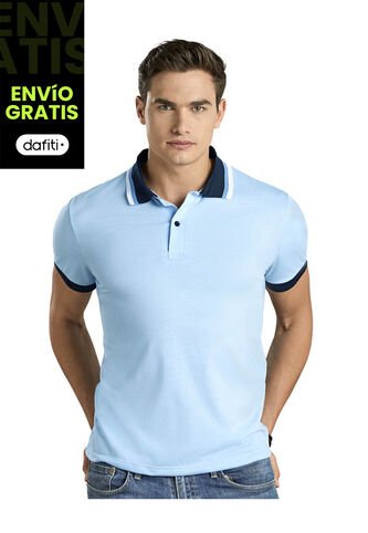 Polo Hombre Azul Baby Mp 96612 MP