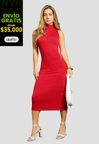 Vestido Largo Mujer Rojo Mp 1786 MP