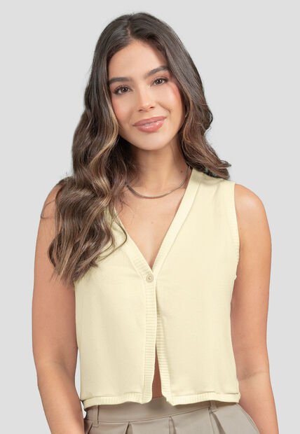 Chaleco Mujer Crema Mp 111303