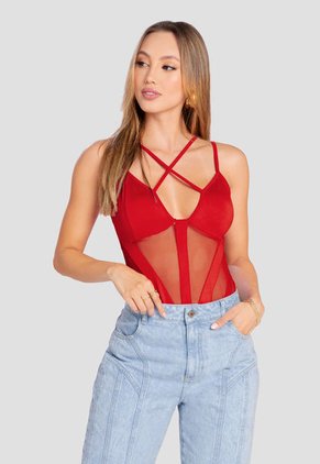 Body Mujer Rojo Mp 104008