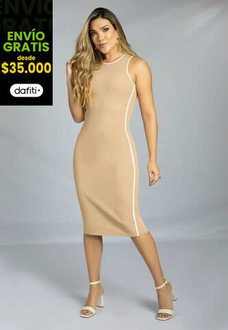 Vestido Largo Mujer Latte Mp 111776 MP