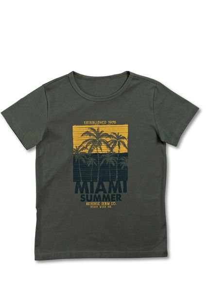 Camiseta Infantil Verde Mp 4140