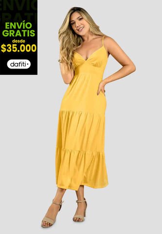 Vestido Largo Mujer Girasol Mp 111399 MP