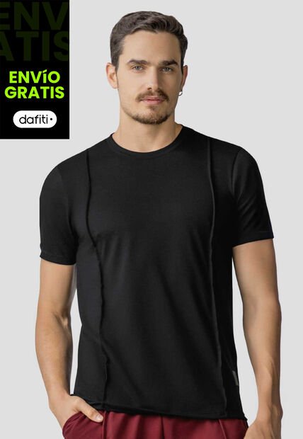 Camiseta Hombre Negro Mp 113439