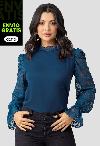 Blusa Mujer Azul Profundo Mp 110416