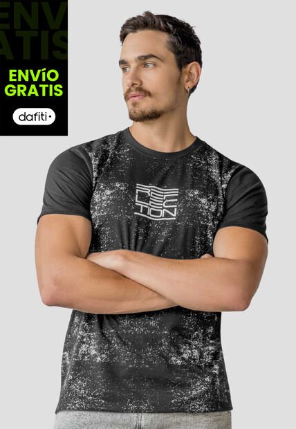 Camiseta Hombre Negro Mp 113659