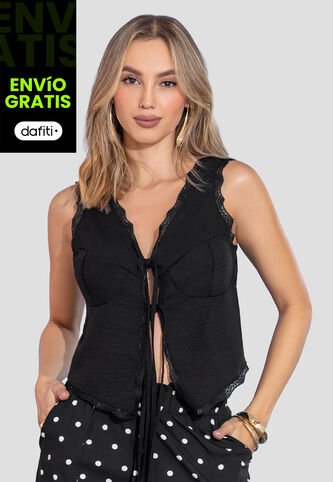 Blusa Mujer Negro Mp 113566 MP