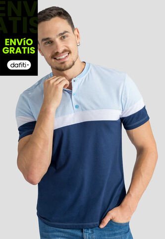 Polo Hombre Azul Baby Mp 100468 MP