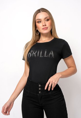 Camiseta Mujer Negro Mp 111095 MP