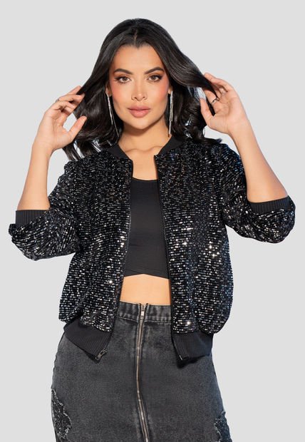 Chaqueta Mujer Negro Mp 105177