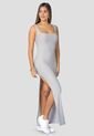 Vestido Largo Mujer Gris Claro Mp 114381 de MP