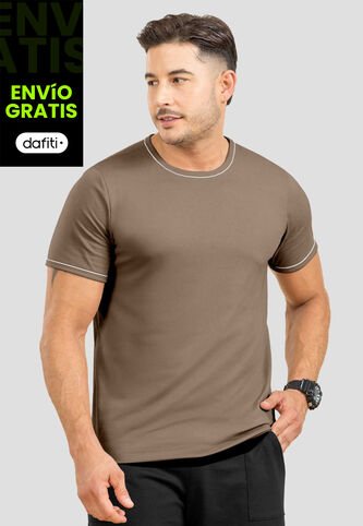 Camiseta Hombre Café Pardo Mp 107015 MP