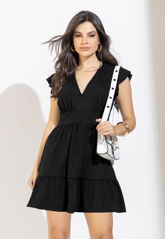 Vestido Corto Mujer Negro Mp 106435 MP