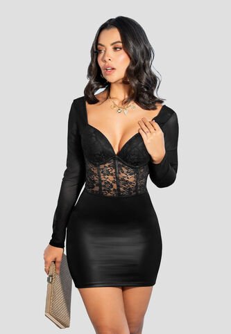 Vestido Corto Mujer Negro Mp 105170 MP