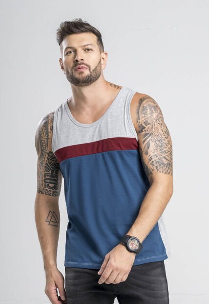 Camisilla Masculino Azul Petróleo Oscuro Mp 96536