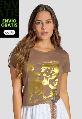 Camiseta Mujer Chocolate Mp 113247 MP