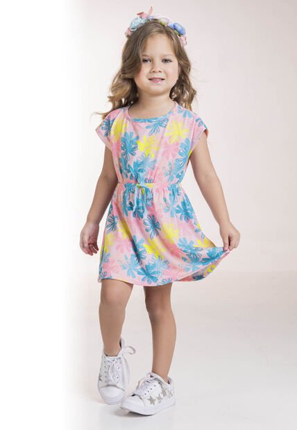 Vestido Infantil Multicolor Mp 1389
