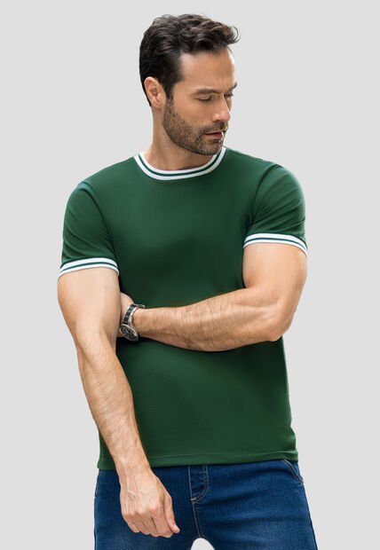 Camiseta Hombre Verde Pino Mp 110751