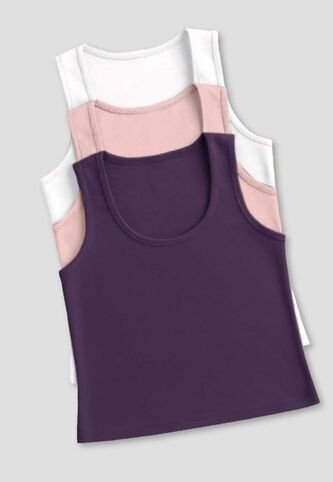 Camiseta Paq X3 Mujer Multicolor Mp 33603 MP
