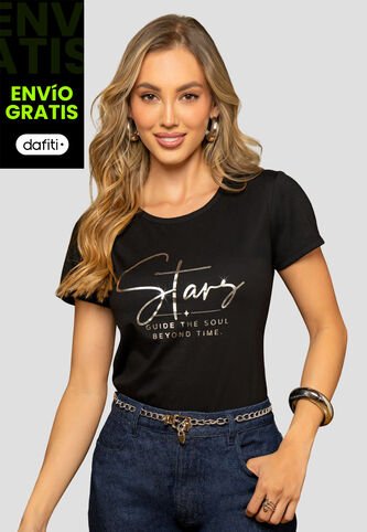 Camiseta Mujer Negro Mp 112589 MP