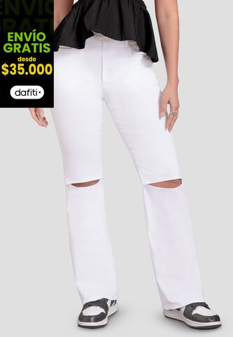 Pantalón Mujer Blanco Mp 110991 MP