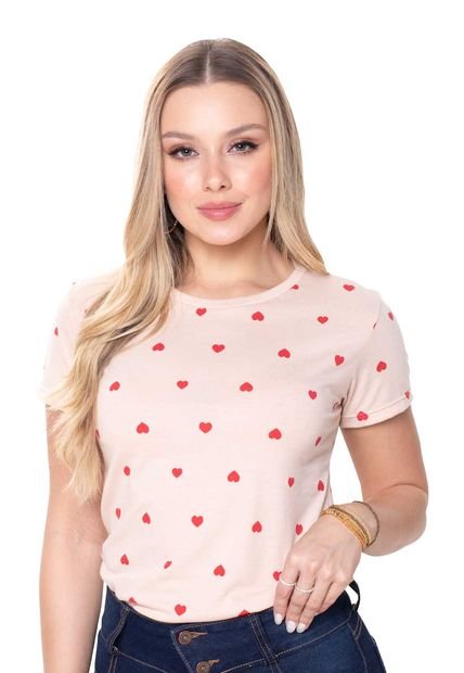 Camiseta Mujer Beige Mp 751