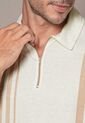 Polo Hombre Crema-Azul Mp 114491 de MP