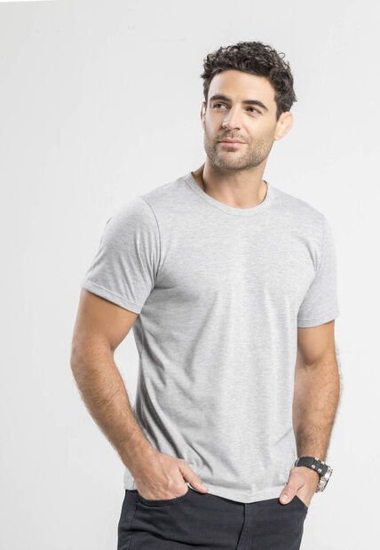 Camiseta Masculino Gris Jaspe Mp 1870