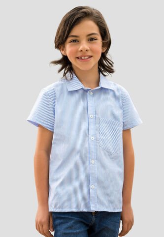 Camisa Infantil Niños Azul Baby Mp 110869 MP