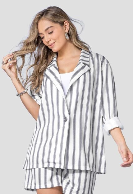 Blazer Mujer Estampado Mp 114223