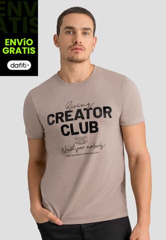 Camiseta Hombre Café Pardo Mp 113051 MP