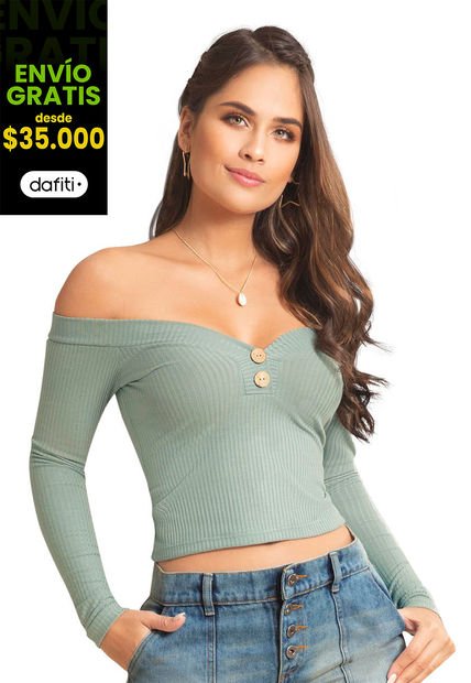 Blusa Mujer Verde Mp 79000